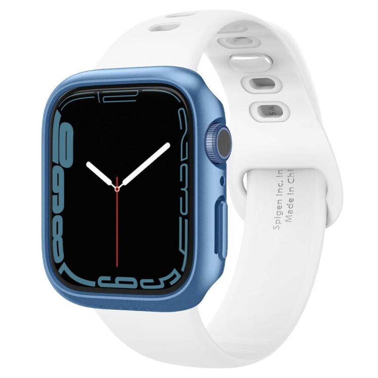 Захисний чохол Spigen (SGP) Thin Fit (FW) для Apple Watch 41 mm (7 / 8 / 9 Series) - Blue: фото 4 з 16