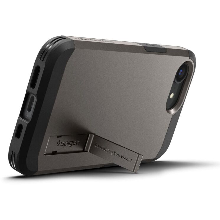 Защитный чехол Spigen (SGP) Tough Armor (MagFit) для Apple iPhone 16e (ACS09136) - Gunmetal: фото 4 из 18