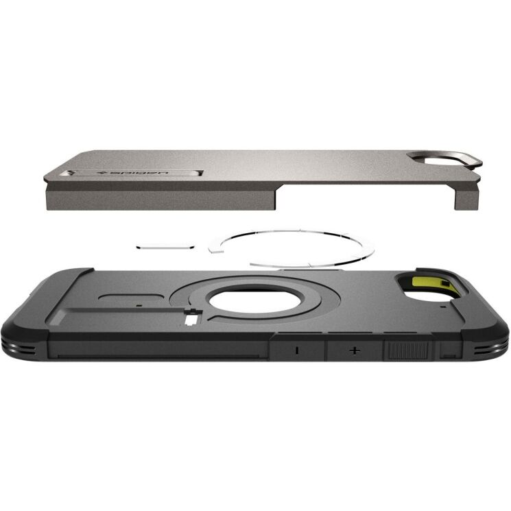 Защитный чехол Spigen (SGP) Tough Armor (MagFit) для Apple iPhone 16e (ACS09136) - Gunmetal: фото 10 из 18