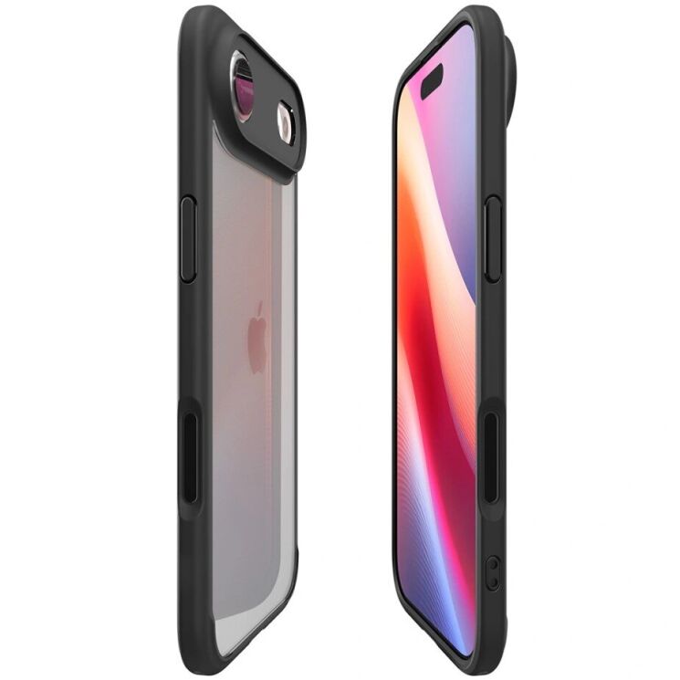 Защитный чехол Spigen (SGP) Ultra Hybrid для iPhone Air (ACS10310) - Matte Black: фото 5 из 14