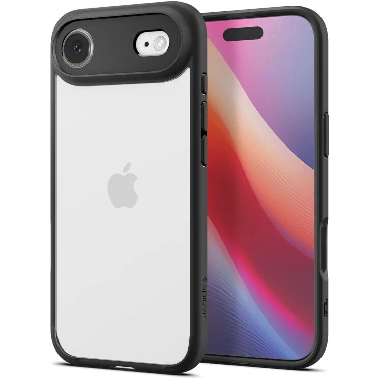 Защитный чехол Spigen (SGP) Ultra Hybrid для iPhone Air (ACS10310) - Matte Black: фото 1 из 14