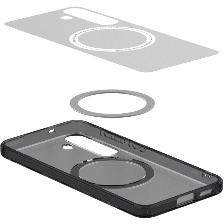 Защитный чехол Spigen (SGP) Ultra Hybrid (MagFit) для Samsung Galaxy S25 (S931) ACS09005 - Frost Black: фото 6 из 17