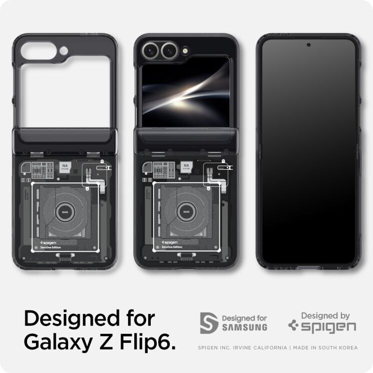 Захисний чохол Spigen (SGP) Ultra Hybrid Pro Zero One для Samsung Galaxy Flip 6 (ACS08289) - Black: фото 13 з 18