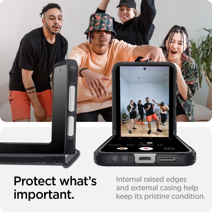 Захисний чохол Spigen (SGP) Ultra Hybrid Pro Zero One для Samsung Galaxy Flip 6 (ACS08289) - Black: фото 15 з 18