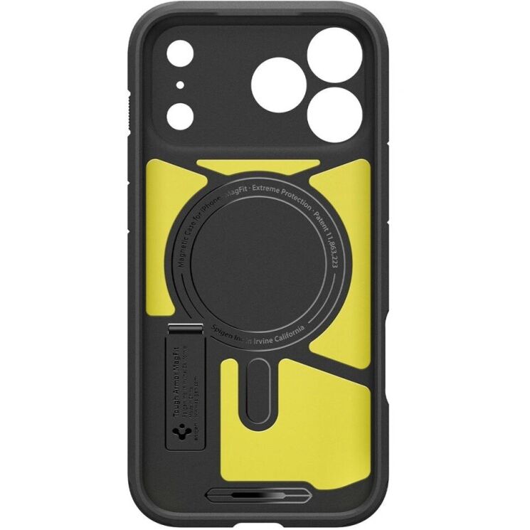 Захисний чохол Spigen Tough Armor T (MagFit) для iPhone 18 Pro (ACS12173) - Black (440106B) Захисний чохол Spigen Tough Armor T (MagFit) для iPhone 18 Pro (ACS12173) - Black: фото 5 з 16