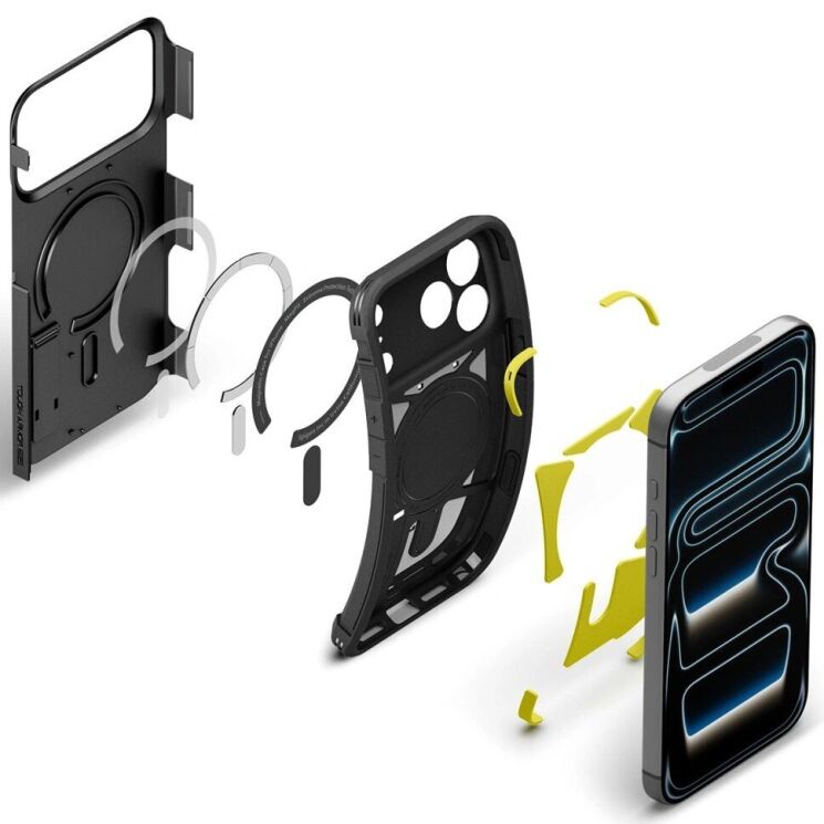 Захисний чохол Spigen Tough Armor T (MagFit) для iPhone 18 Pro (ACS12173) - Black (440106B) Захисний чохол Spigen Tough Armor T (MagFit) для iPhone 18 Pro (ACS12173) - Black: фото 8 з 16