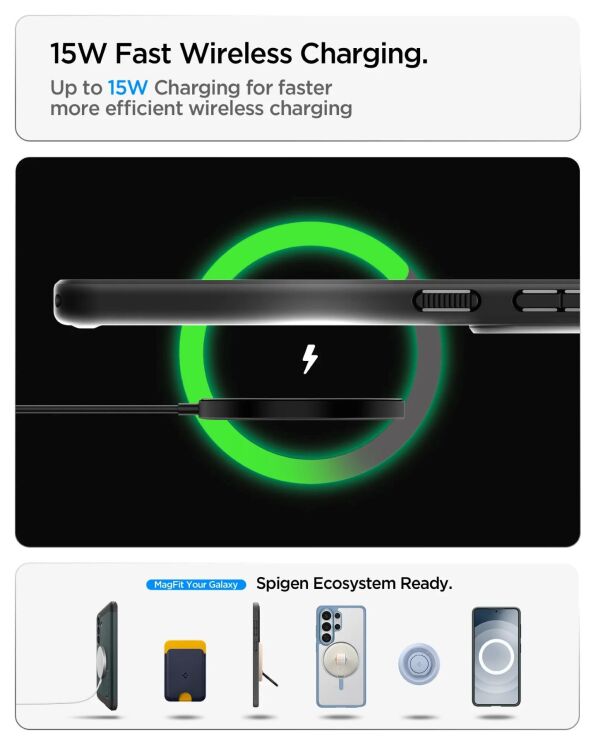 Захисний чохол Spigen Ultra Hybrid Neo One (MagFit) для Samsung Galaxy S26 (S942) - Clear: фото 12 з 13
