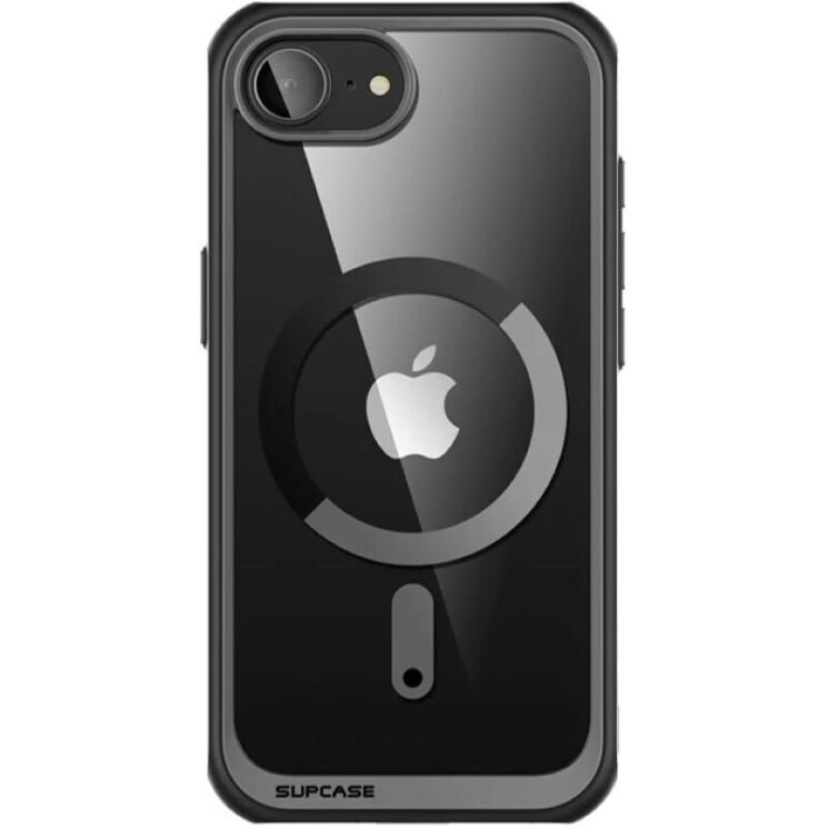 Защитный чехол Supcase UB Mag Slim Clear MagSafe для Apple iPhone 16e (843439157125) - Black: фото 2 из 10