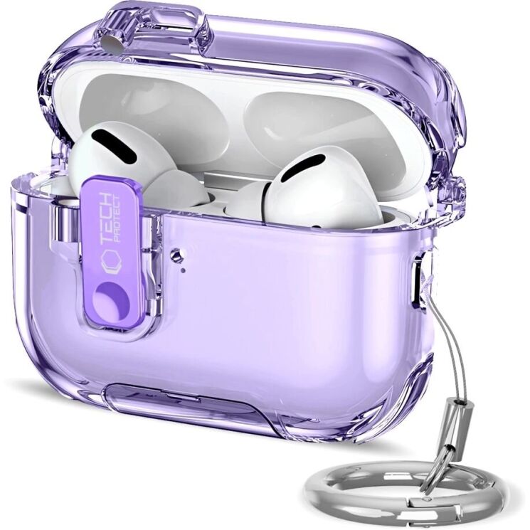 Защитный чехол Tech-Protect Bounce Pro для AirPods Pro 3 - Lavender: фото 1 из 12