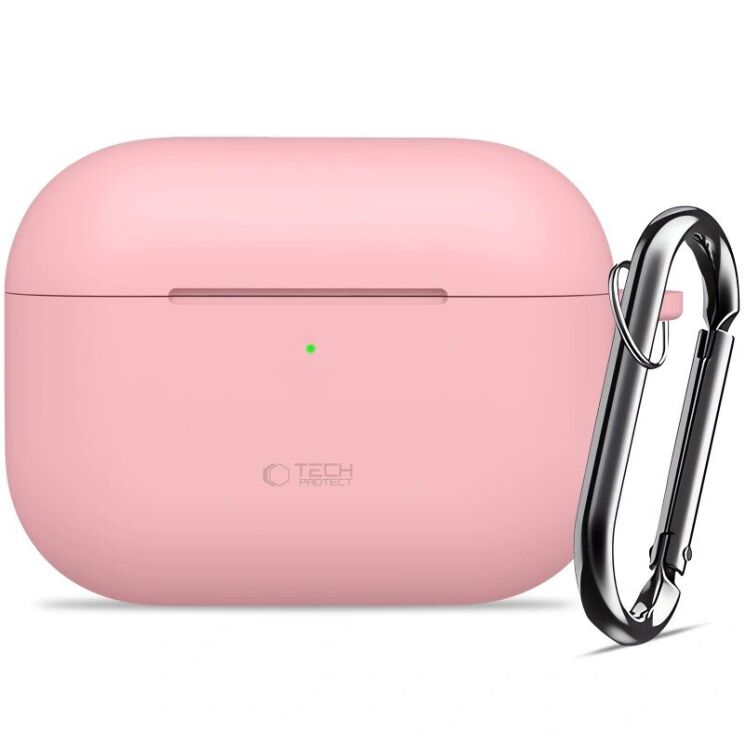 Защитный чехол Tech-Protect Silicone Hook для AirPods Pro 3 - Dusty Pink: фото 2 из 8