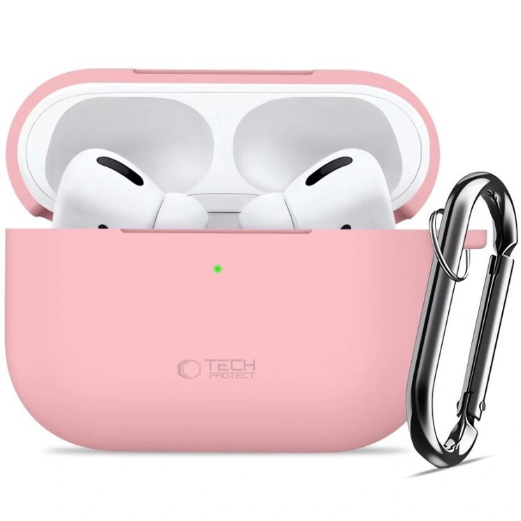 Защитный чехол Tech-Protect Silicone Hook для AirPods Pro 3 - Dusty Pink: фото 3 из 8