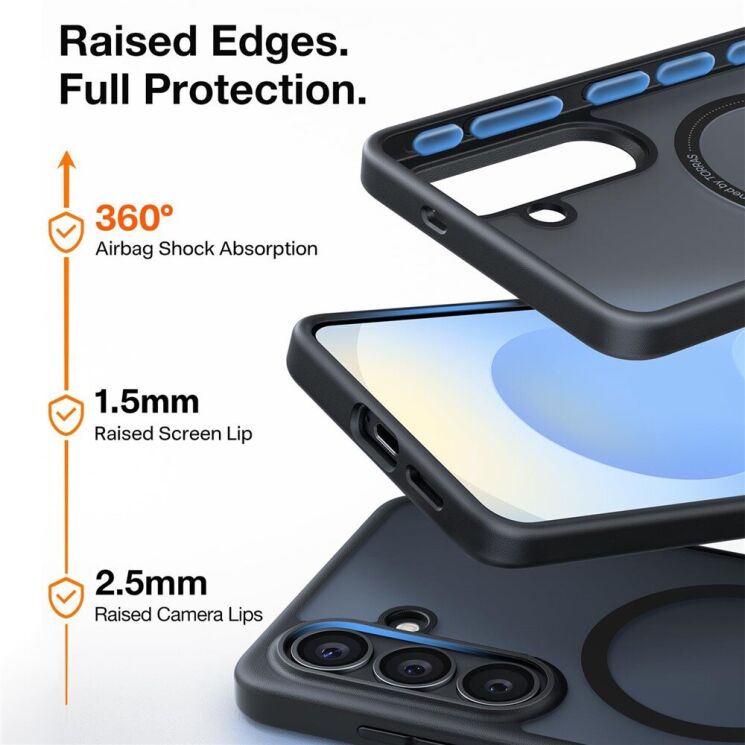 Захисний чохол TORRAS Guardian-Mag (with MagSafe) для Samsung Galaxy S26 - Black (404203B) Захисний чохол TORRAS Guardian-Mag (with MagSafe) для Samsung Galaxy S26 - Black: фото 4 з 7
