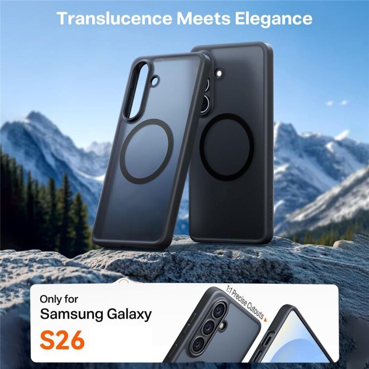 Захисний чохол TORRAS Guardian-Mag (with MagSafe) для Samsung Galaxy S26 - Black (404203B) Захисний чохол TORRAS Guardian-Mag (with MagSafe) для Samsung Galaxy S26 - Black: фото 5 з 7