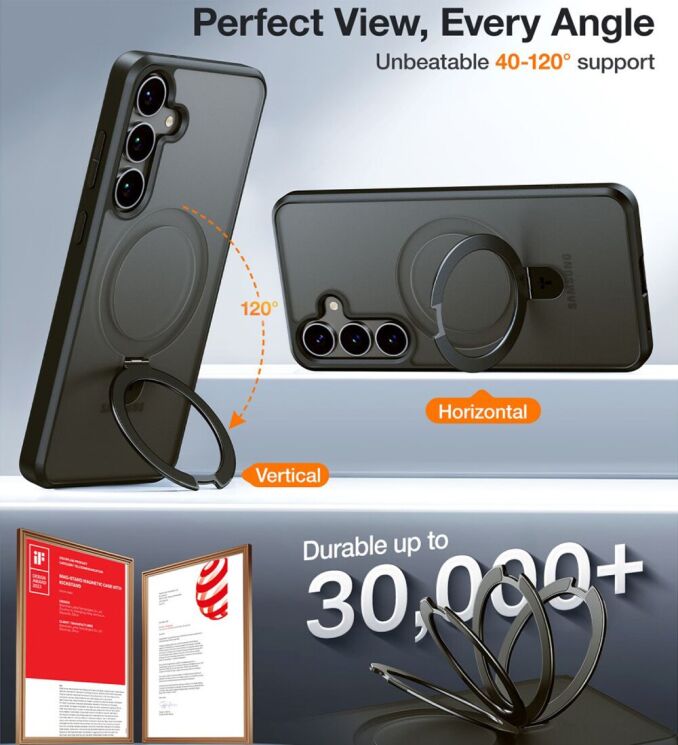 Захисний чохол TORRAS Upro Case для Samsung Galaxy S25 (S931) - Black: фото 5 з 7