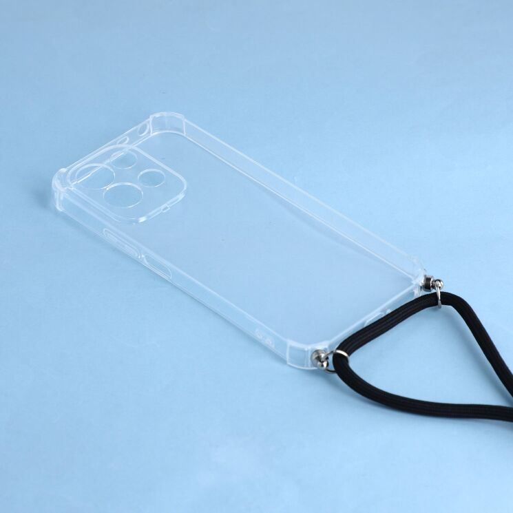 Защитный чехол UniCase AirBag with Strap для Xiaomi Redmi 17 - Transparent: фото 4 из 5
