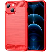 Защитный чехол UniCase Carbon для Apple iPhone 13 - Red: фото 1 из 9