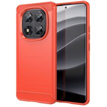 Защитный чехол UniCase Carbon для Xiaomi Redmi Note 14 Pro 5G - Red: фото 1 из 6