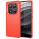 Защитный чехол UniCase Carbon для Xiaomi Redmi Note 14 Pro 5G - Red (373118R). Фото 1 из 6