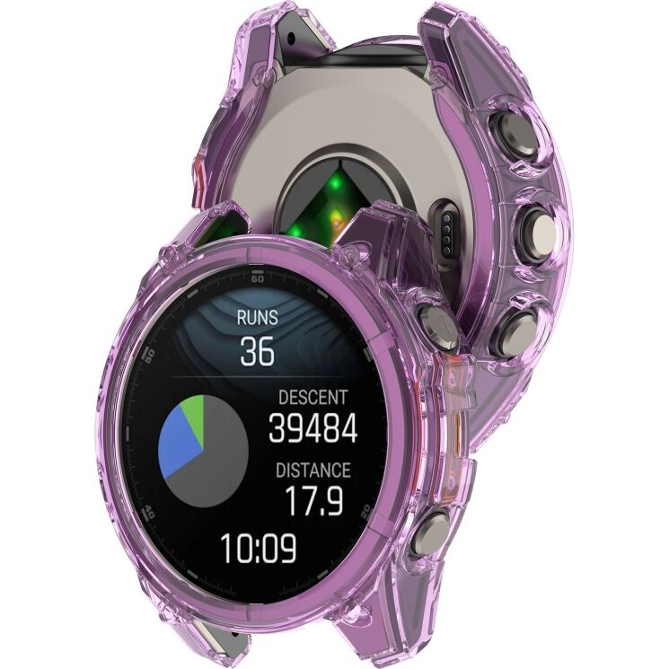 Захисний чохол UniCase Clear Cover для Garmin Fenix 8 (43mm) - Transparent Purple (367307V) Захисний чохол UniCase Clear Cover для Garmin Fenix 8 (43mm) - Transparent Purple: фото 5 з 7