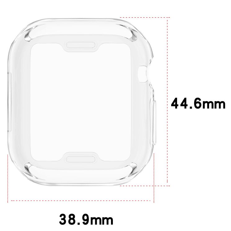 Защитный чехол UniCase Crystal Cover для Apple Watch 12 42mm - Transparent: фото 7 из 7