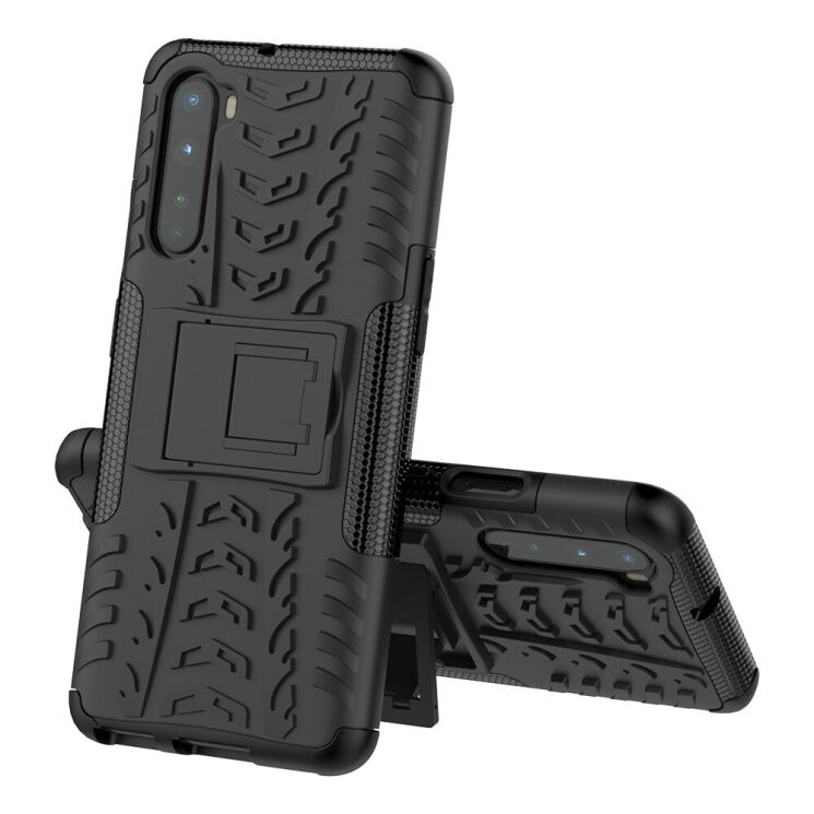 Защитный чехол UniCase Hybrid X для OnePlus Nord - Black: фото 3 из 9
