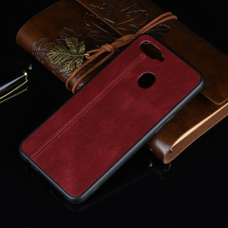 Захисний чохол UniCase Leather Series для OPPO A12 - Red: фото 4 з 10