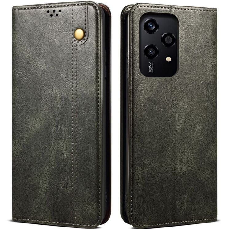 Защитный чехол UniCase Leather Wallet для Honor 200 Lite - Green: фото 1 из 6