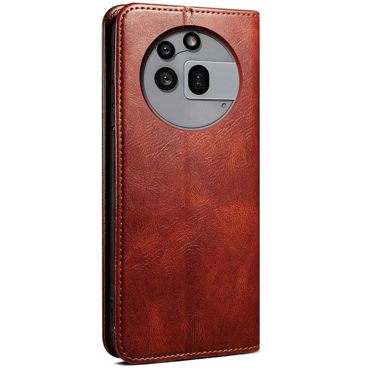 Защитный чехол UniCase Leather Wallet для Nothing Phone (3a) Pro - Brown: фото 6 из 6