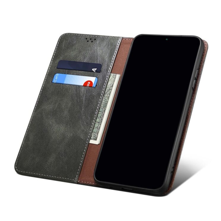 Защитный чехол UniCase Leather Wallet для Samsung Galaxy S22 Ultra - Green: фото 9 из 29