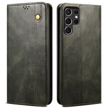 Защитный чехол UniCase Leather Wallet для Samsung Galaxy S22 Ultra - Green: фото 1 из 29