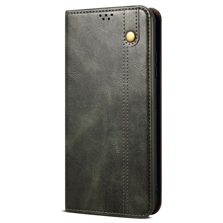 Защитный чехол UniCase Leather Wallet для Samsung Galaxy S22 Ultra - Green: фото 2 из 29