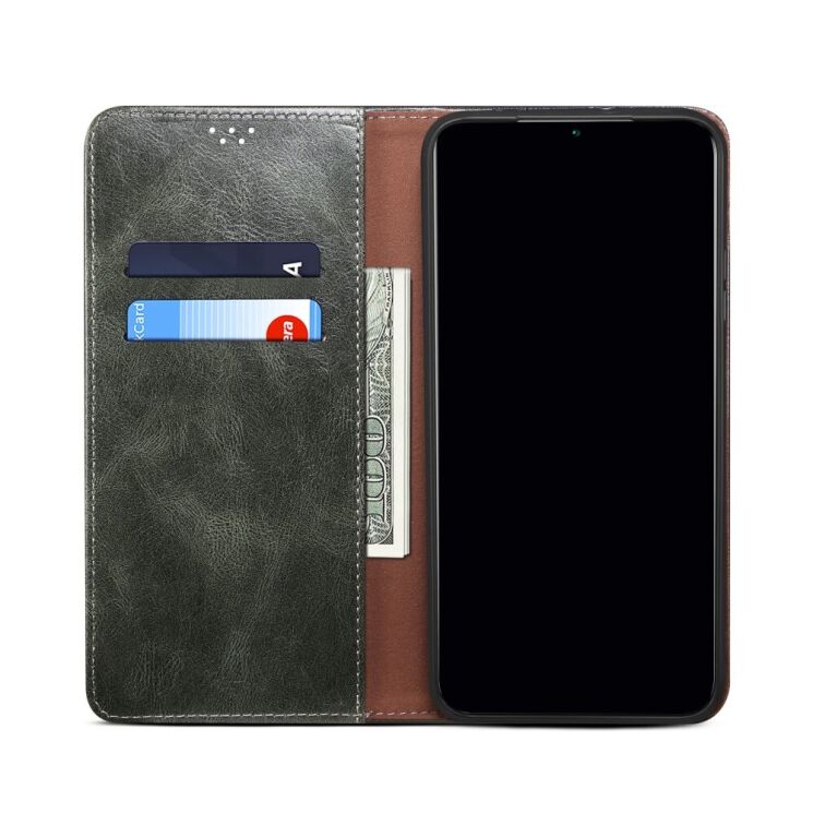 Защитный чехол UniCase Leather Wallet для Samsung Galaxy S22 Ultra - Green: фото 8 из 29