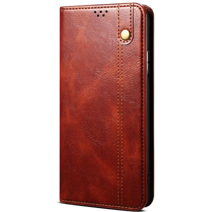Защитный чехол UniCase Leather Wallet для Xiaomi Poco F7 Pro - Brown: фото 5 из 7