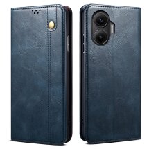 Защитный чехол UniCase Leather Wallet для Xiaomi Poco F7 - Blue: фото 1 из 7
