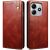 Защитный чехол UniCase Leather Wallet для Xiaomi Redmi Note 14 5G - Brown: фото 1 из 10