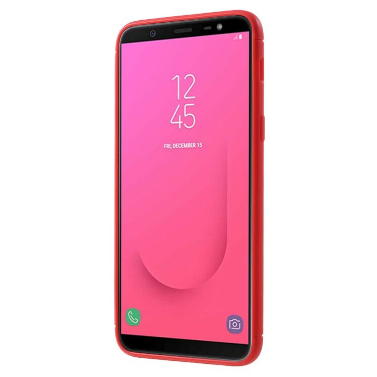 Защитный чехол UniCase Magnetic Ring для Samsung Galaxy J8 2018 (J810) - Red: фото 2 из 7