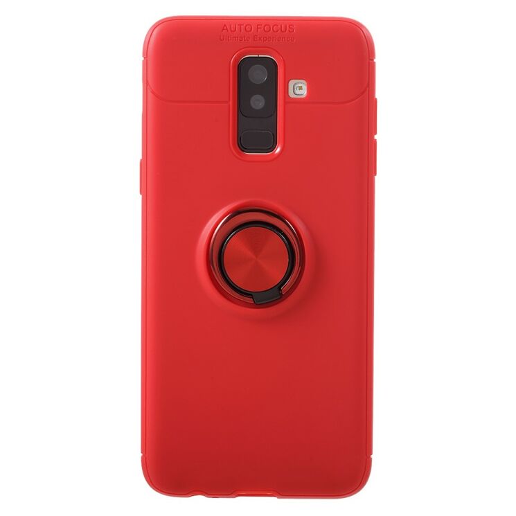 Защитный чехол UniCase Magnetic Ring для Samsung Galaxy J8 2018 (J810) - Red: фото 1 из 7