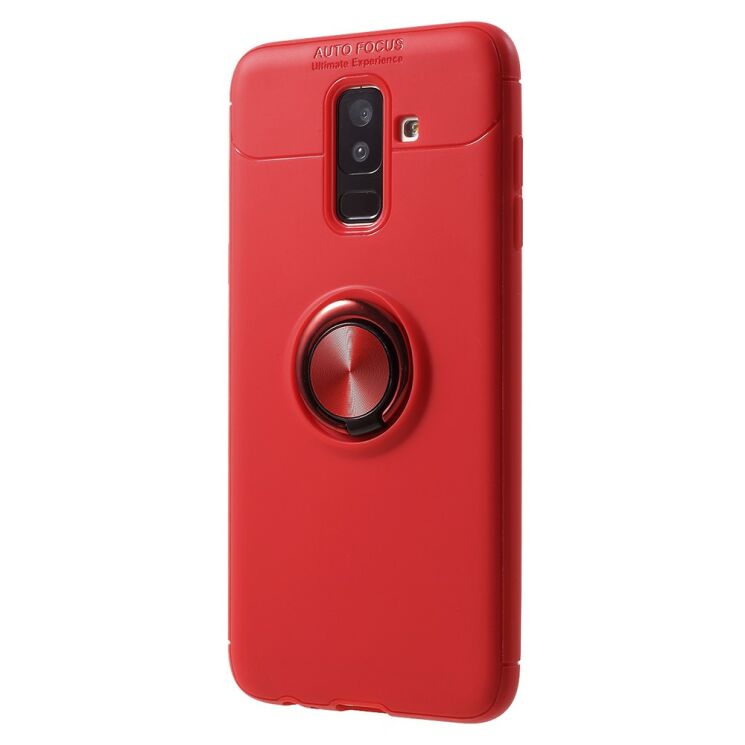 Защитный чехол UniCase Magnetic Ring для Samsung Galaxy J8 2018 (J810) - Red: фото 3 из 7