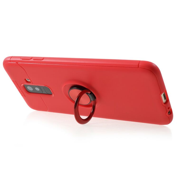 Защитный чехол UniCase Magnetic Ring для Samsung Galaxy J8 2018 (J810) - Red: фото 5 из 7