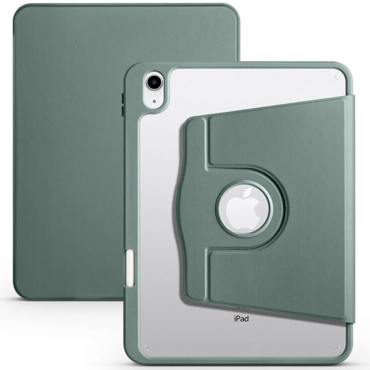 Захисний чохол UniCase Rotary Stand для Apple iPad 10.9 (2022) / iPad 11 (2025) - Blackish Green: фото 1 з 7