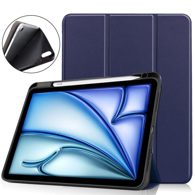 Защитный чехол UniCase Soft UltraSlim для Apple iPad Air 11 M3/M2 (2025/2024) - Blue: фото 1 из 11