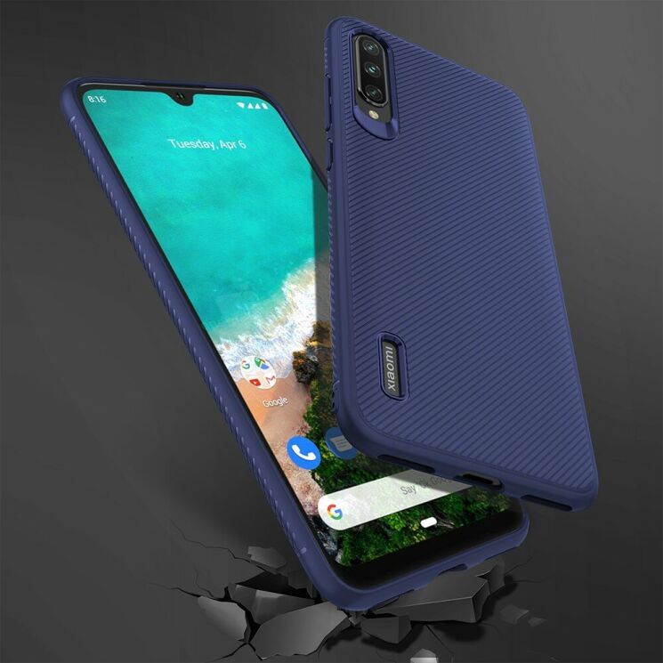 Защитный чехол UniCase Twill Soft для Xiaomi Mi A3 / Mi CC9e - Blue: фото 6 из 8