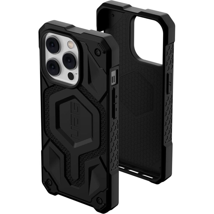Захисний чохол URBAN ARMOR GEAR Monarch Pro Kevlar MagSafe для iPhone 14 Pro (114030113940) - Kevlar Black: фото 2 з 5