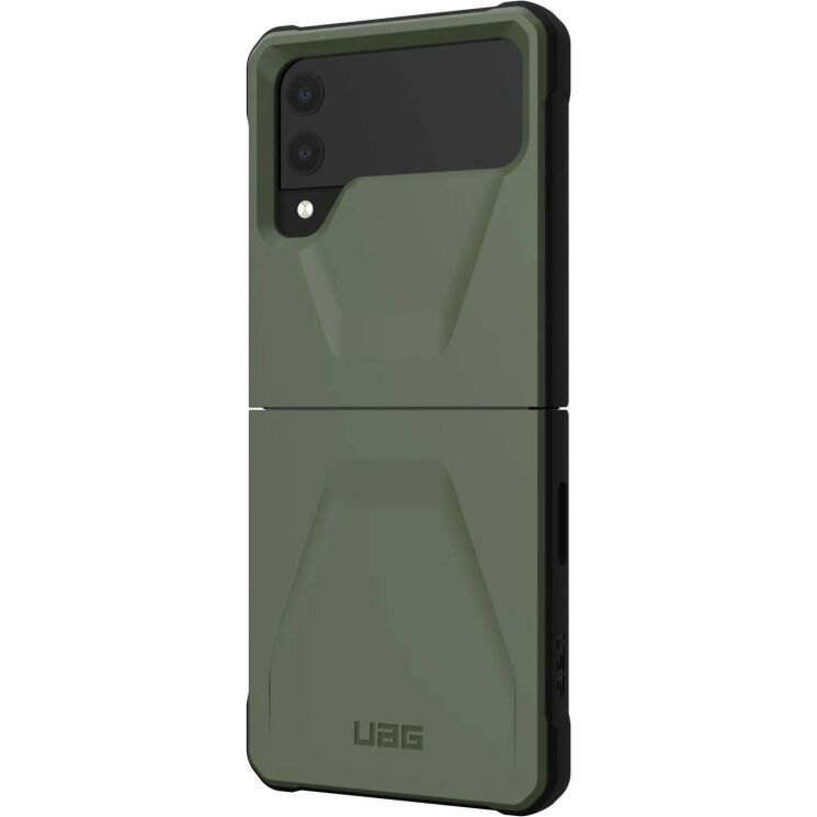 Защитный чехол URBAN ARMOR GEAR (UAG) Civilian (FF) для Samsung Galaxy Flip 4 - Olive: фото 3 из 10