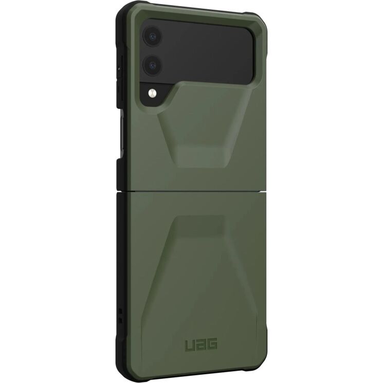 Защитный чехол URBAN ARMOR GEAR (UAG) Civilian (FF) для Samsung Galaxy Flip 4 - Olive: фото 4 из 10