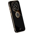 Защитный чехол XINLI Porcelain Ring для Xiaomi Redmi Note 14 Pro 5G / Poco X7 - Black (373540B)