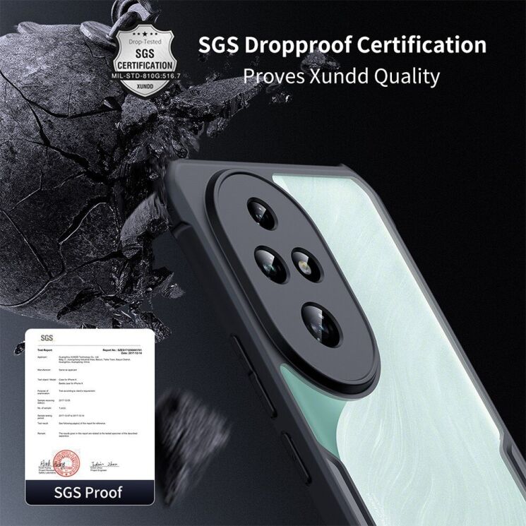 Защитный чехол XUNDD Rugged Case для Honor 200 - Green: фото 7 из 8