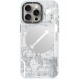 Защитный чехол YOUNGKIT Futuristic Circuit Magsafe для Apple iPhone 15 Pro - White (339511W)