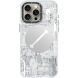 Защитный чехол YOUNGKIT Futuristic Circuit Magsafe для Apple iPhone 15 Pro - White (339511W). Фото 1 из 8