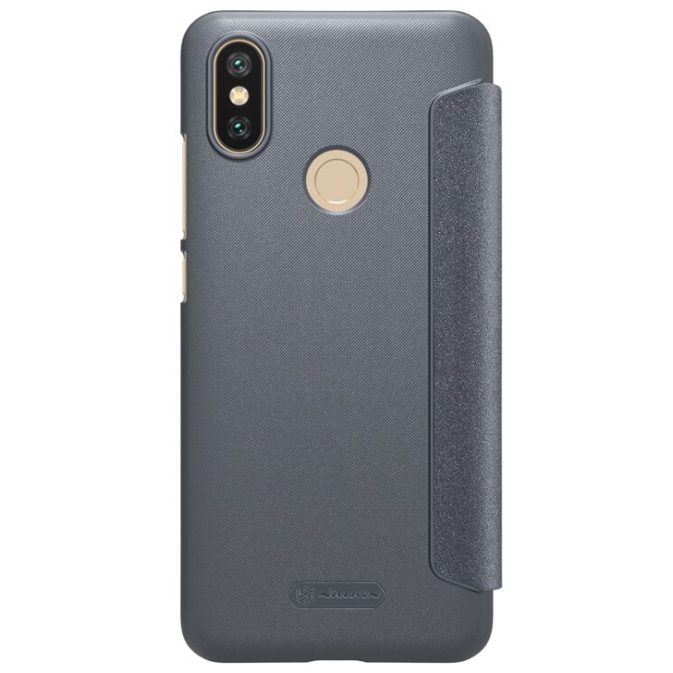 Чехол-книжка NILLKIN Sparkle Series для Xiaomi Mi 6X / Mi A2 - Black: фото 3 из 16